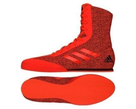 Adidas Box Hog Plus Boxing Boots Shoes 7-14uk  Adults Red/Black BA9075