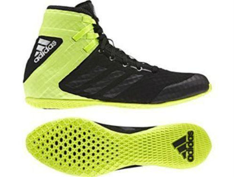 Adidas Boxing Adults Speedex 16.1 Black Yellow  Boots Shoes BA7930