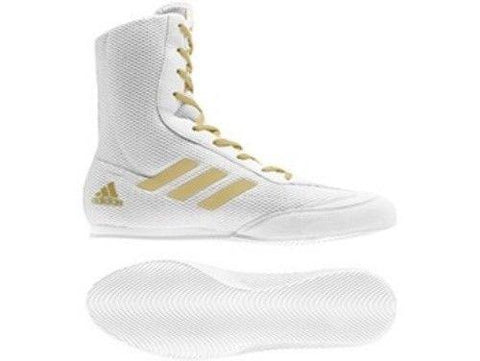 Adidas Boxing Box Hog Plus Boots Shoes - White/Gold  DA9899