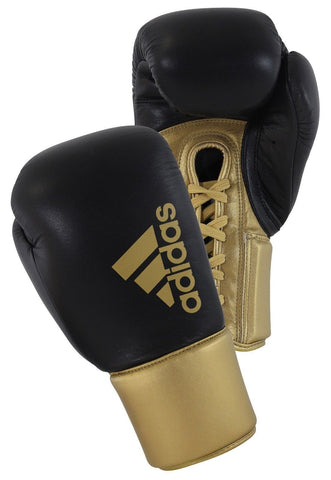 Adidas Boxing Hybrid 200 Pro Lace Gloves - Gold