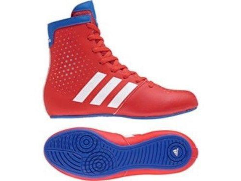 Adidas Boxing Kids Childs KO Legend 16.2 Red Boots Shoes Boxer Fighter -DA9906