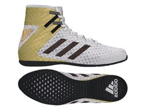 Adidas Boxing Speedex 16.1 White/Gold Boots Shoes - DA9894