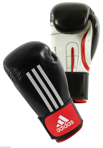 Adidas Energy 200 Boxing Gloves Black MATT Finish 10-16oz- Sparring, Training