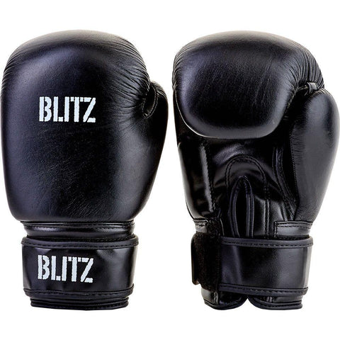 Blitz 6oz Kids Black Pro Boxing Gloves