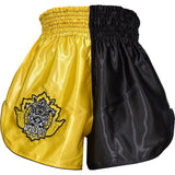 Blitz Adult Muay Thai Shorts - Yellow / Black Training Sparring