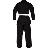 Blitz Adult Traditional Jujitsu Suit - Black - Sparring Training Uniform Gi