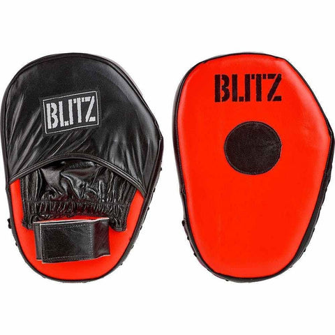 Blitz Boxing Spot Leather Focus Pads - Black Red / Black Yellow Mitts