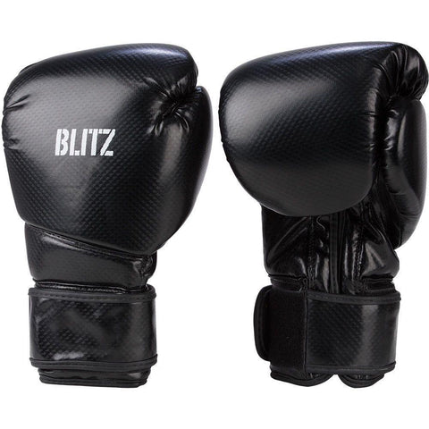 Blitz Carbon Black Boxing Gloves