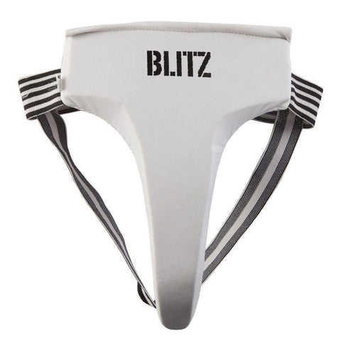 Blitz Deluxe Female Groin Guard - White Jock Strap Protection