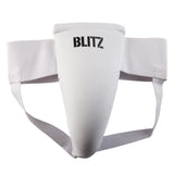 Blitz Deluxe Male Groin Guard - White Jock Strap Protection