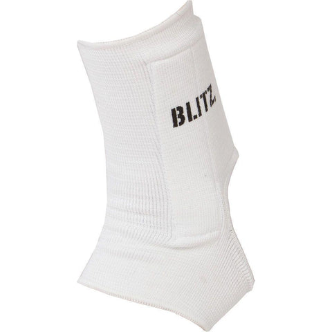 Blitz Elastic Ankle Pads - White