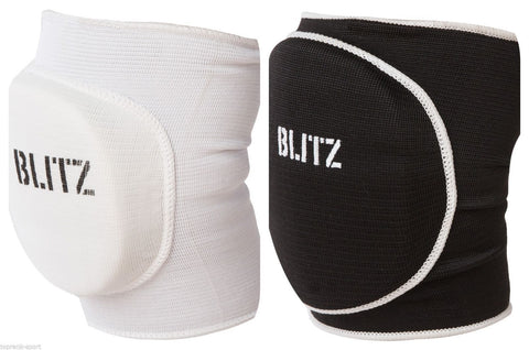 Blitz Elastic Knee Pads - White Black