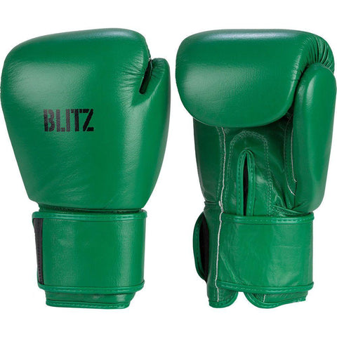 Blitz Green Alpha Leather Boxing Gloves