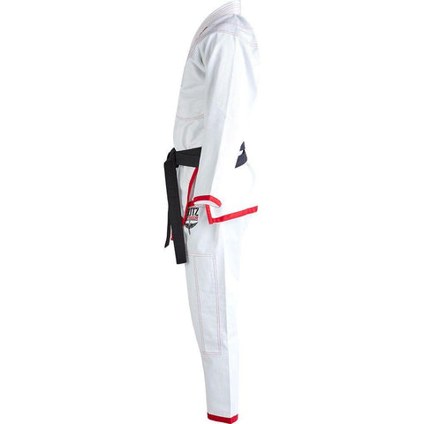 Blitz Kids Lutador Brazilian Jiu Jitsu Gi - White - BJJ Uniform Suit Training