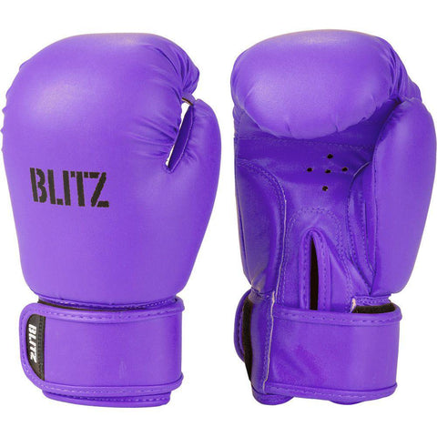 Blitz Kids Purple 6oz Alpha Leather  Boxing Gloves