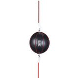 Blitz Leather Floor To Ceiling Speedball - Black / Black & Red - Boxing Training