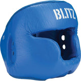 Blitz Pro Boxing Full Face Head Guard - Black Blue Red