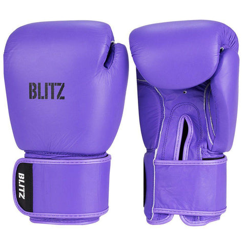 Blitz Purple Alpha Leather Boxing Gloves