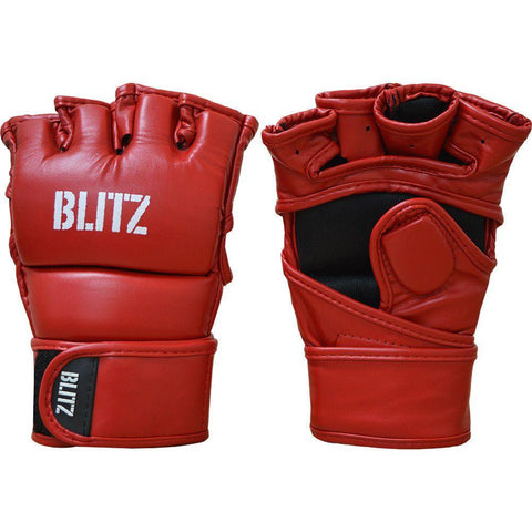 Blitz Raptor MMA Fight Gloves - Red