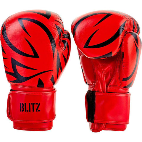 Blitz Red Muay Thai Boxing Gloves -  Sparring