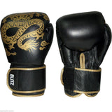 Blitz Warrior Muay Thai Leather Boxing Gloves - Multiple Colours