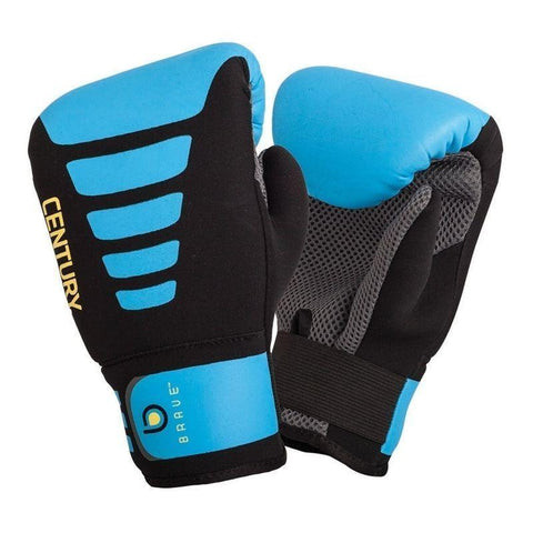 CENTURY BRAVE NEOPRENE MENS BAG GLOVES BLACK/BLUE Boxing Sparring