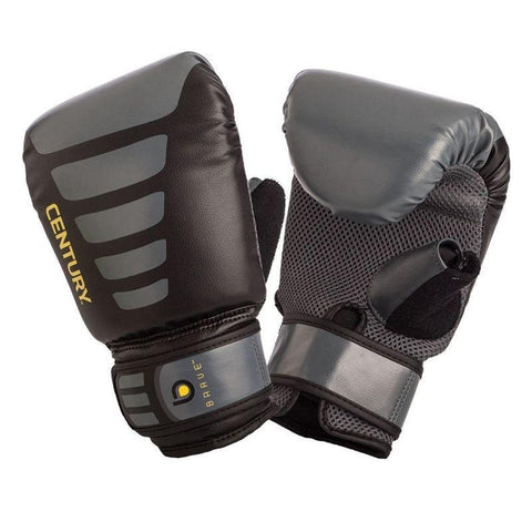 CENTURY BRAVE OVERSIZED ADULT BAG GLOVES BLACK/GREY Boxing Sparring