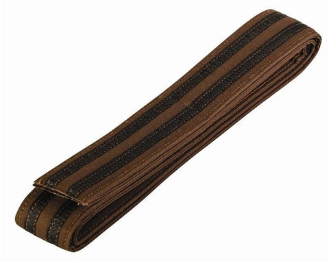 CENTURY DOUBLE STRIPE BELT BROWN/BLACK Martial Arts