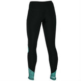 Century Women's Compression Tights / Leggings / Spats - Black & Teal - MMA BJJ