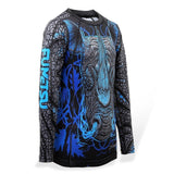 FUMETSU KIDS MMA LS RAMPAGE RASH GUARD BLACK/BLUE