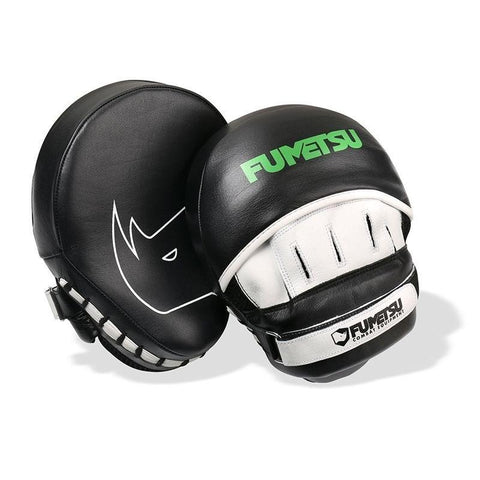 Fumetsu Leather Pro Classic Focus Mitts MMA Boxing Sparring Boxercise Fitness