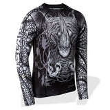 FUMETSU MMA RAMPAGE LS RASH GUARD BLACK/WHITE