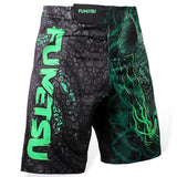 FUMETSU RAMPAGE MMA FIGHT SHORTS BLACK/GREEN