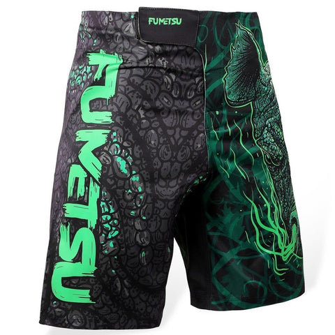 FUMETSU RAMPAGE MMA FIGHT SHORTS BLACK/GREEN