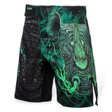 FUMETSU RAMPAGE MMA FIGHT SHORTS BLACK/GREEN