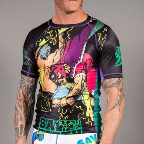 GAWAKOTO NEWAZA SAVE THE EARTH V 3.0 RASHGUARD MMA BJJ TRAINING GYM