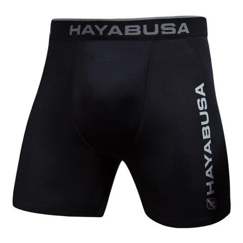 HAYABUSA HABURI COMPRESSION VALE TUDO MMA SHORTS - BLACK