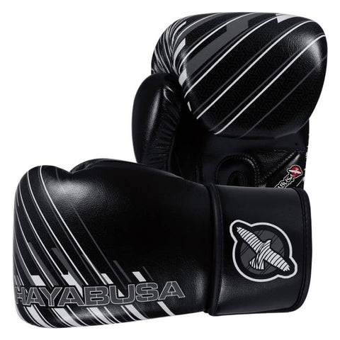 HAYABUSA IKUSA CHARGED 16OZ BOXING GLOVES - BLACK / GREY