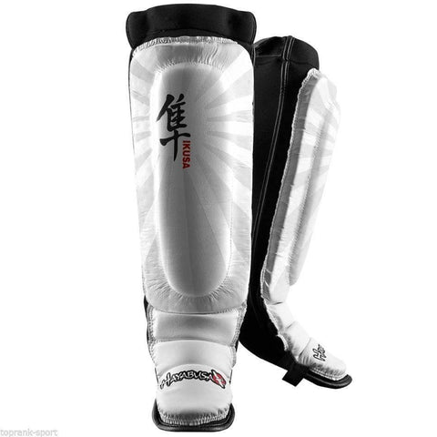 HAYABUSA IKUSA SHIN GUARDS WHITE MMA Sparring Training Boxercise