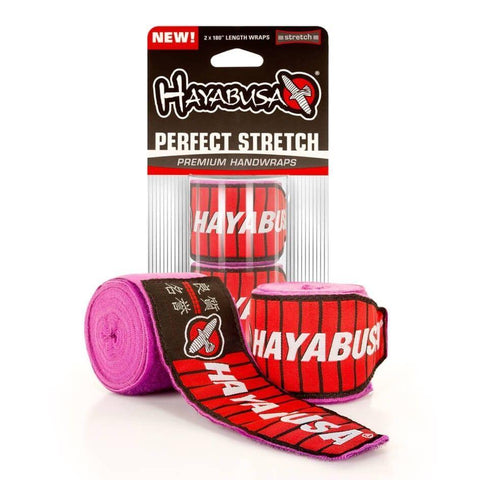 HAYABUSA PERFECT STRETCH 3 HAND WRAPS PURPLE BOXING MMA TRAINING