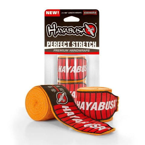 HAYABUSA PERFECT STRETCH 3 HAND WRAPS YELLOW BOXING MMA TRAINING