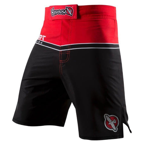 HAYABUSA SPORT TRAINING FIGHT SHORTS RED MMA BJJ TRAINING