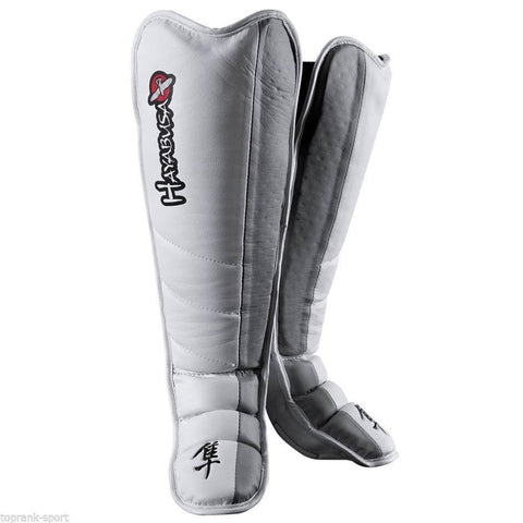 HAYABUSA TOKUSHU STRIKING SHIN GUARDS WHITE MMA Sparring Training Boxercise