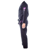 HYPERFLY HYPERLYTE BJJ GI BLACK/PURPLE- BRAZILIAN JIU-JITSU SUIT