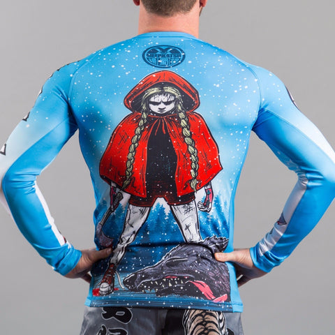 MEERKATSU REDS REVENGE RASHGUARD, MMA BJJ TRAINING GYM SPARRING