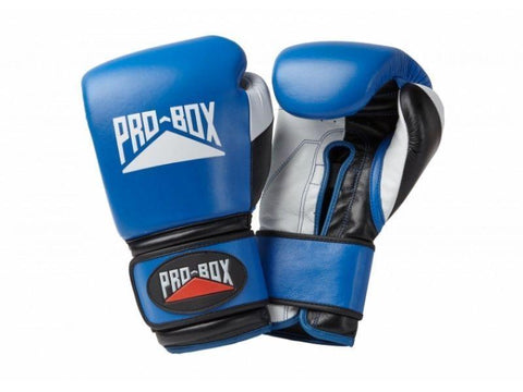 PRO BOX PRO-SPAR' LEATHER SPARRING GLOVES - BLUE SPARRING TRAINING BOXING