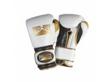 PRO BOX PRO-SPAR' LIMITED EDITION LEATHER BOXING GLOVES - WHITE-GOLD