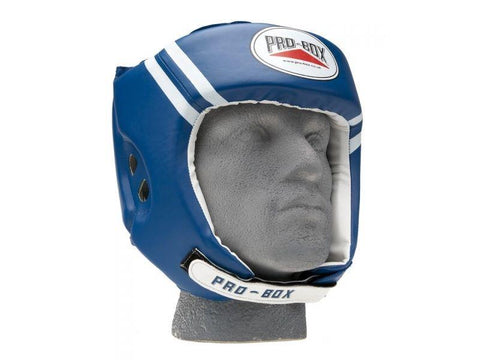 Pro Box 'PU CLUB ESSENTIALS' BLUE SENIOR HEADGUARD - Boxing Sparring Training