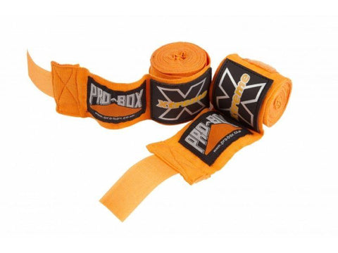 PRO BOX XTREME COLLECTION' STRETCH HAND WRAPS ORANGE Boxing MMA Muay Thai