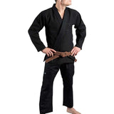 SCRAMBLE “STANDARD ISSUE – SEMI CUSTOM” KIMONO – BLACK EDITION BJJ / MMA